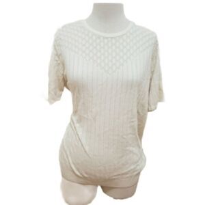 3for$20 white sweater shirt short sleeve
